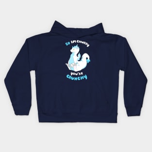 Chubby Grump White Kids Hoodie